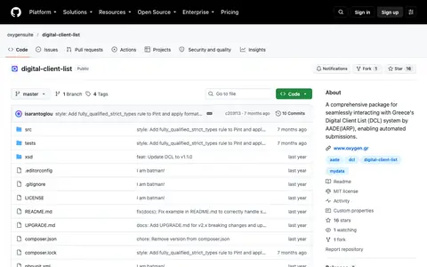Στιγμιότυπο της σελίδας του digital-client-list (PHP, Oxygen)